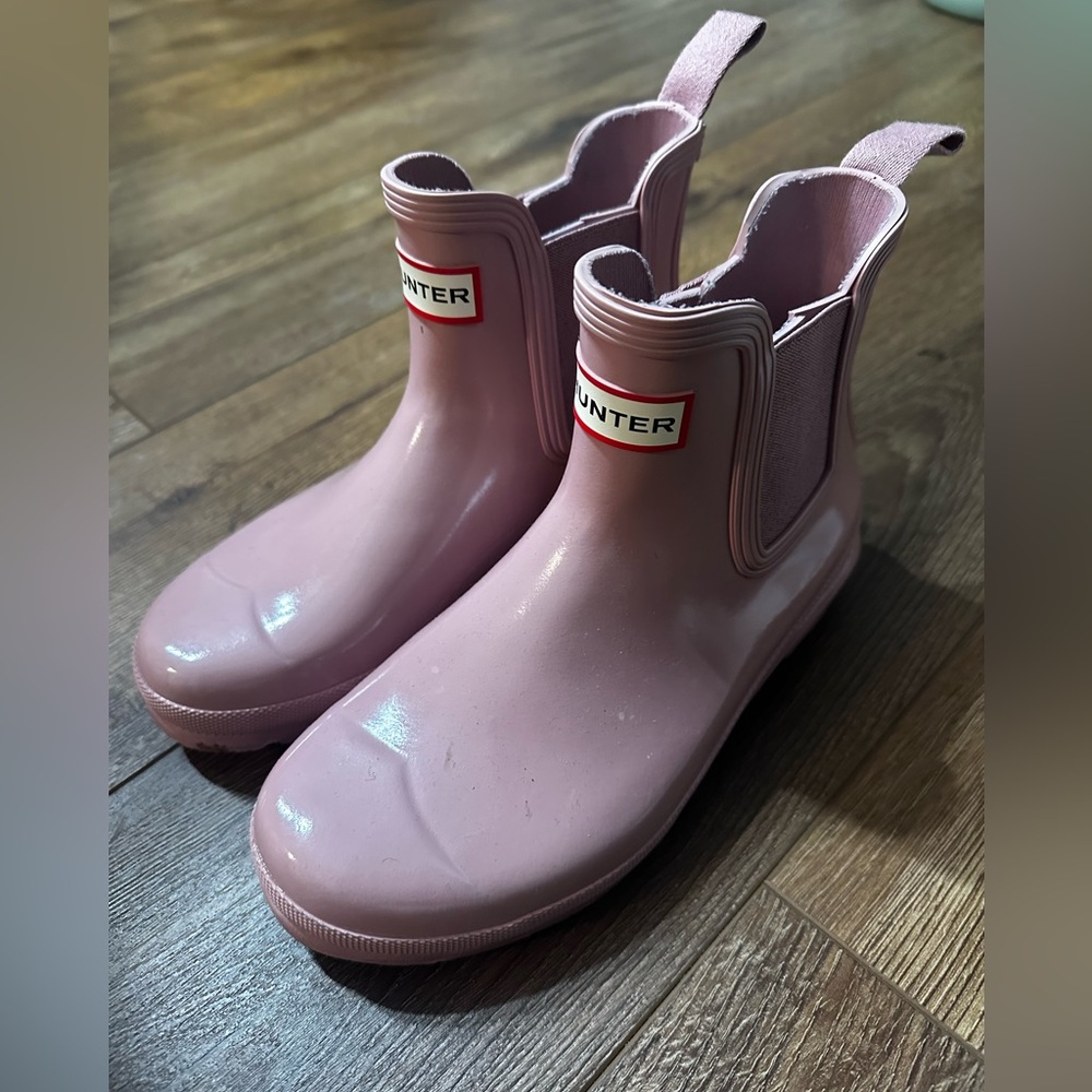 Hunter Blush Pink Short Rain Boots